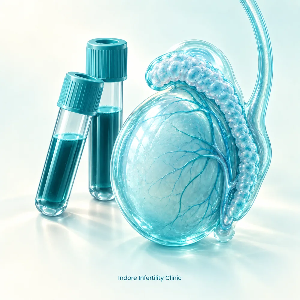 Male hormone profile testing for fertility