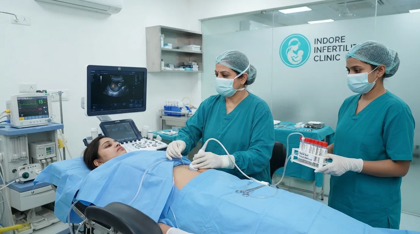 Egg retrieval for IVF with donor sperm