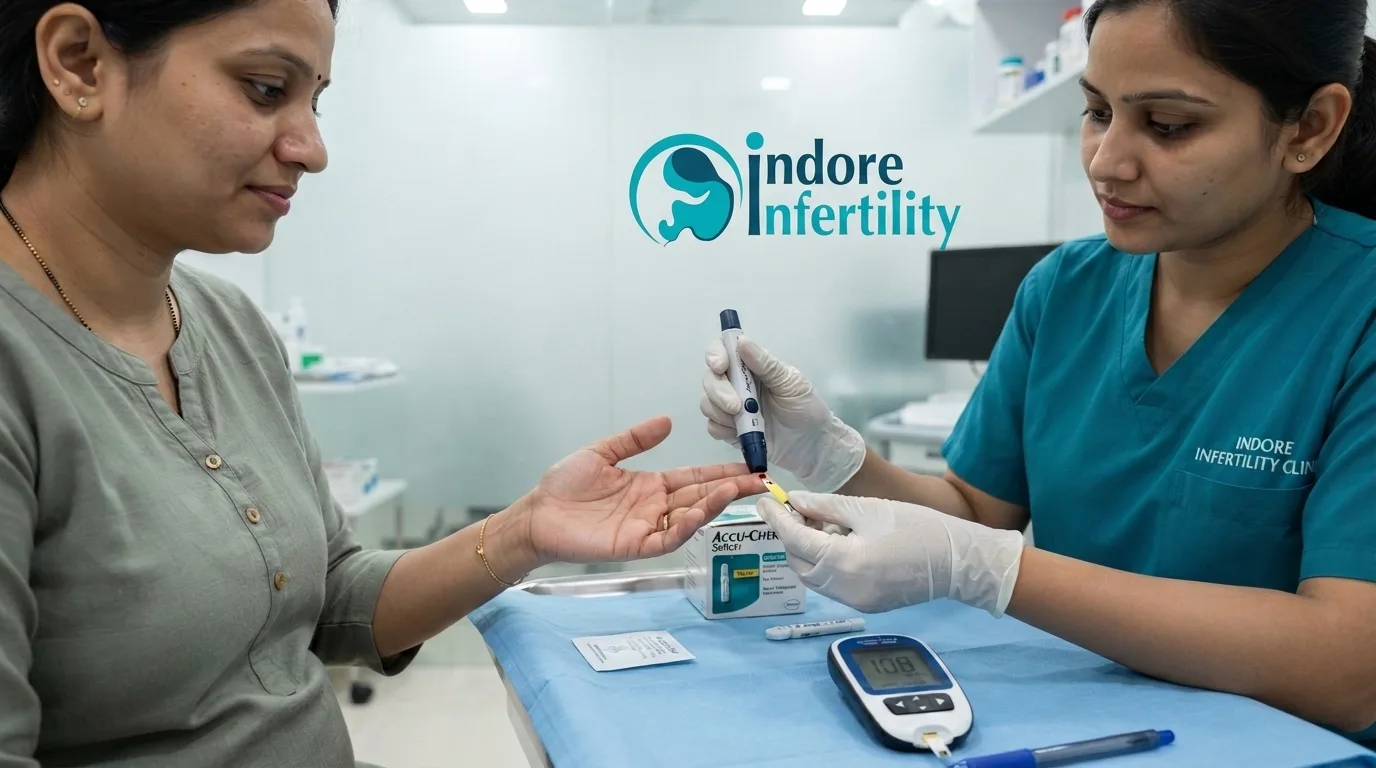 Post-meal blood sugar check