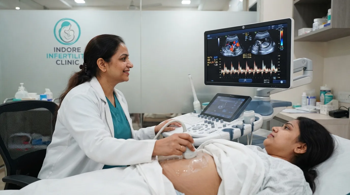 Amniotic fluid and blood flow Doppler