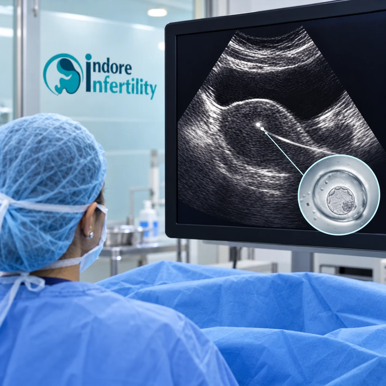 Pelvic ultrasound before IVF
